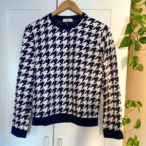 Star Patterned Crew Neck Sweater